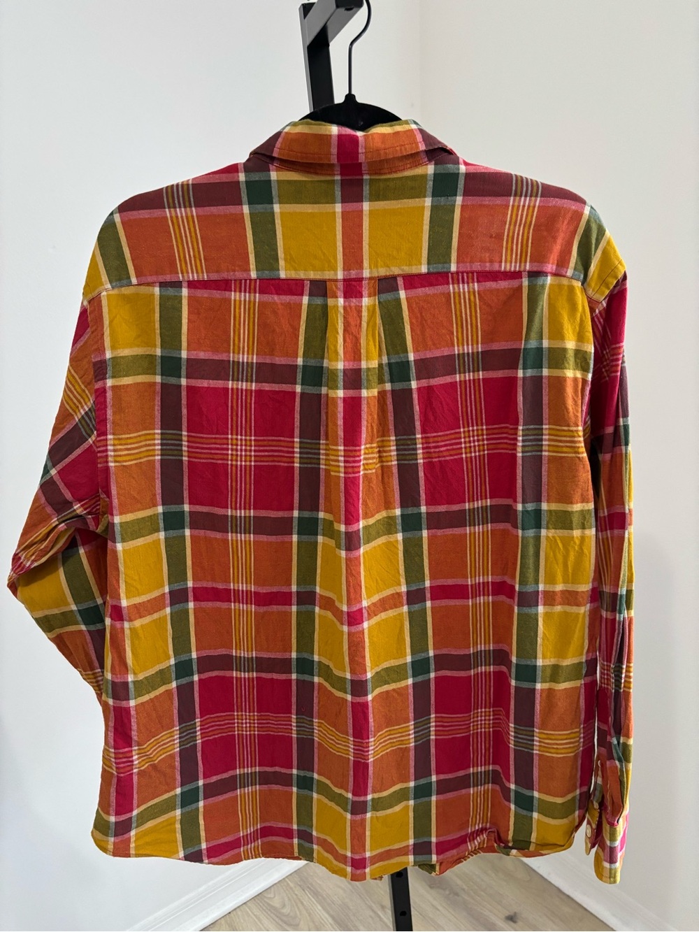 Lauren Ralph Lauren Women’s Plaid Button-Up Shirt - Red/Yellow - Picture 2 of 4